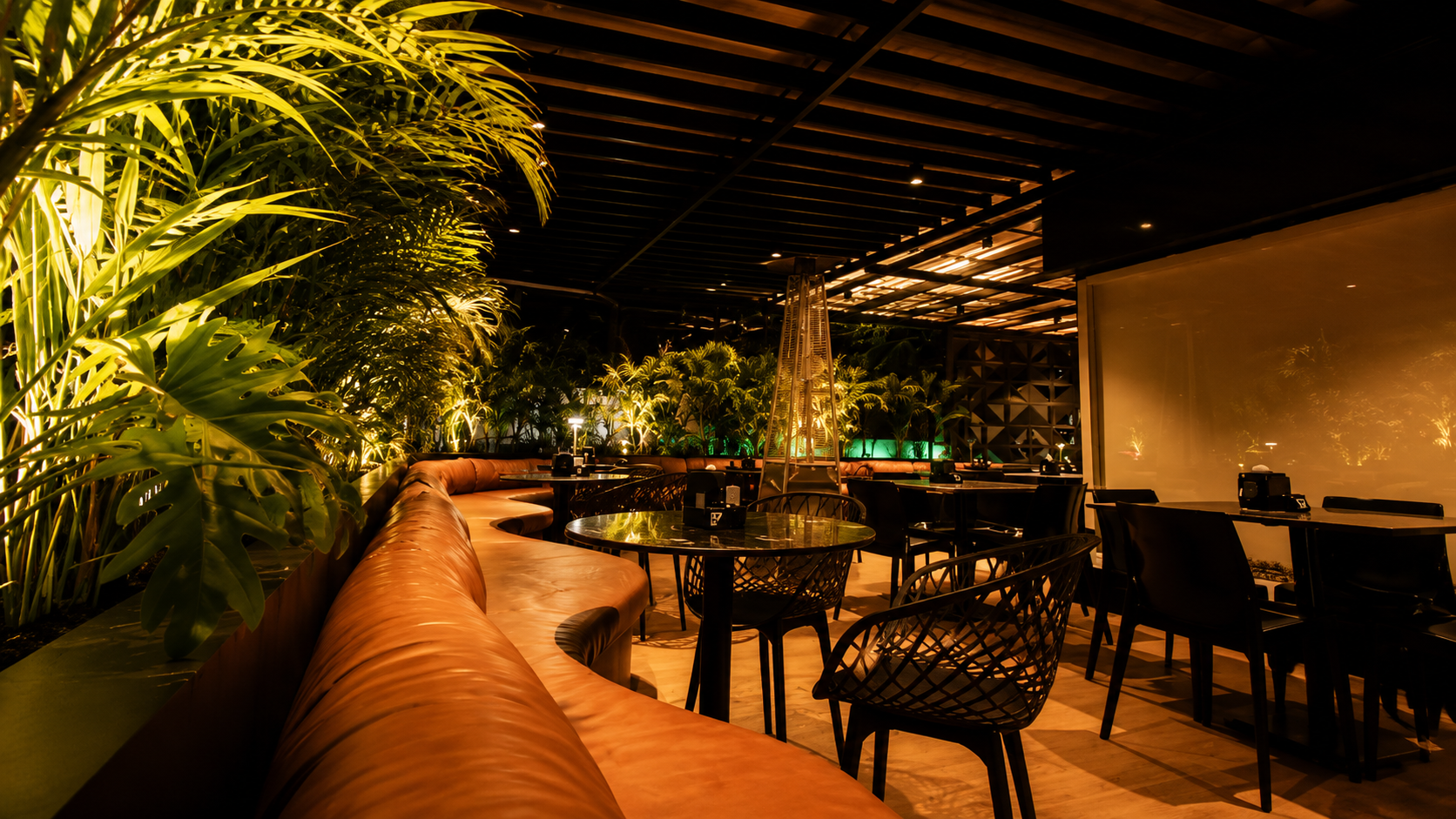 Terraço com vegetação
